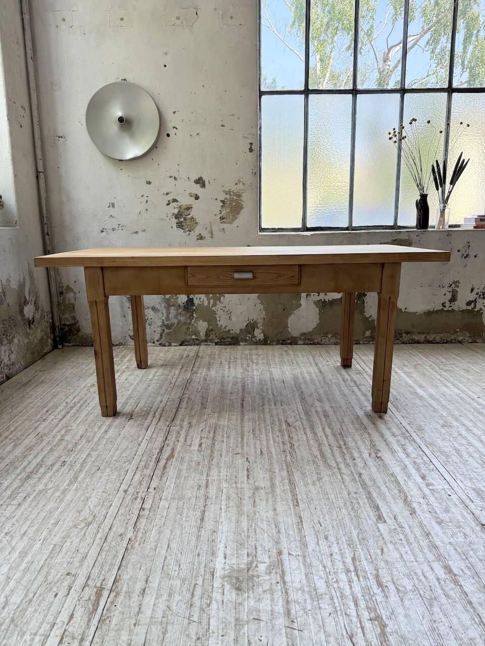 Ancienne table de ferme en chêne