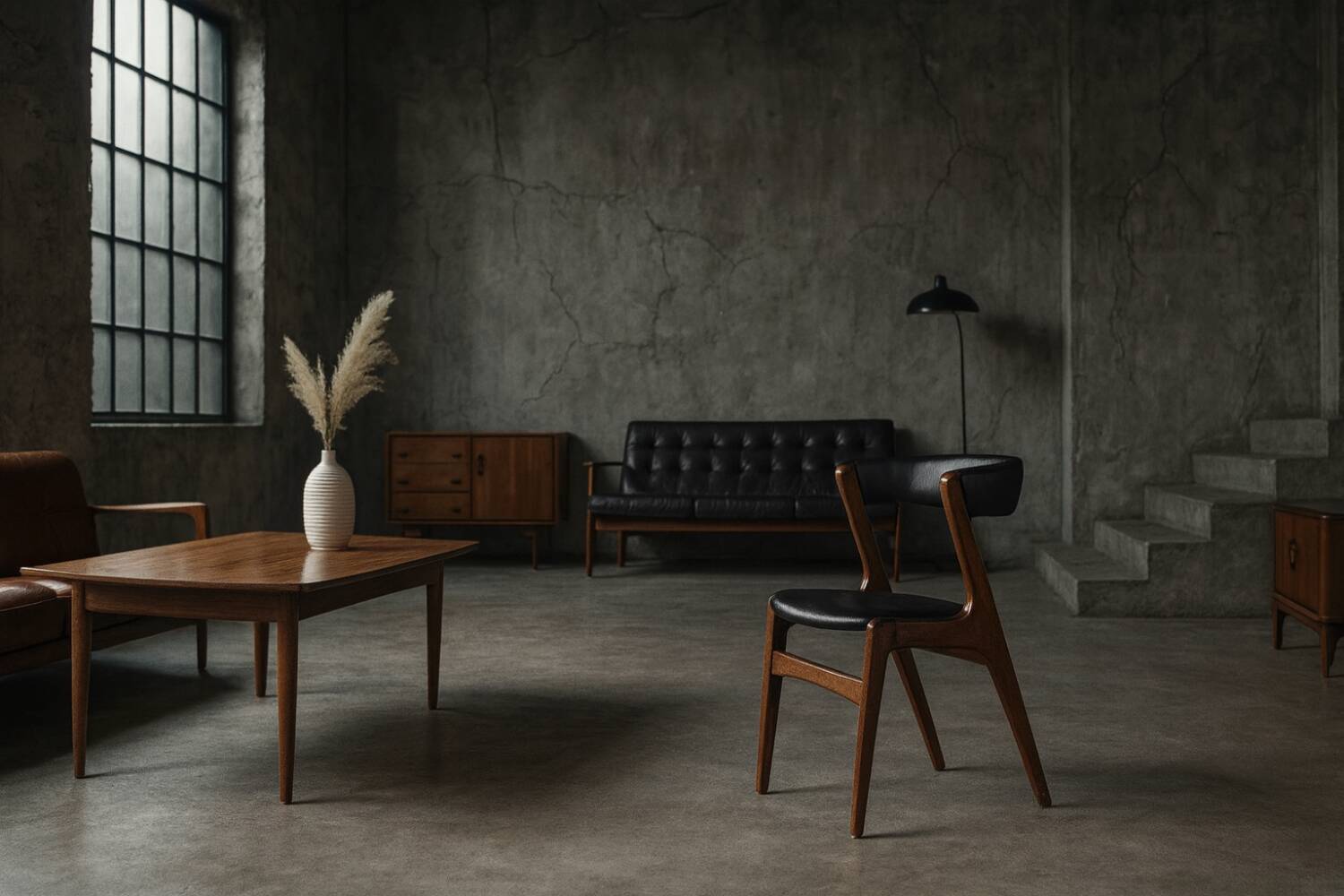Mid-Century Danish Modern Teak Office Chair Model Fire by Kai Kristiansen
