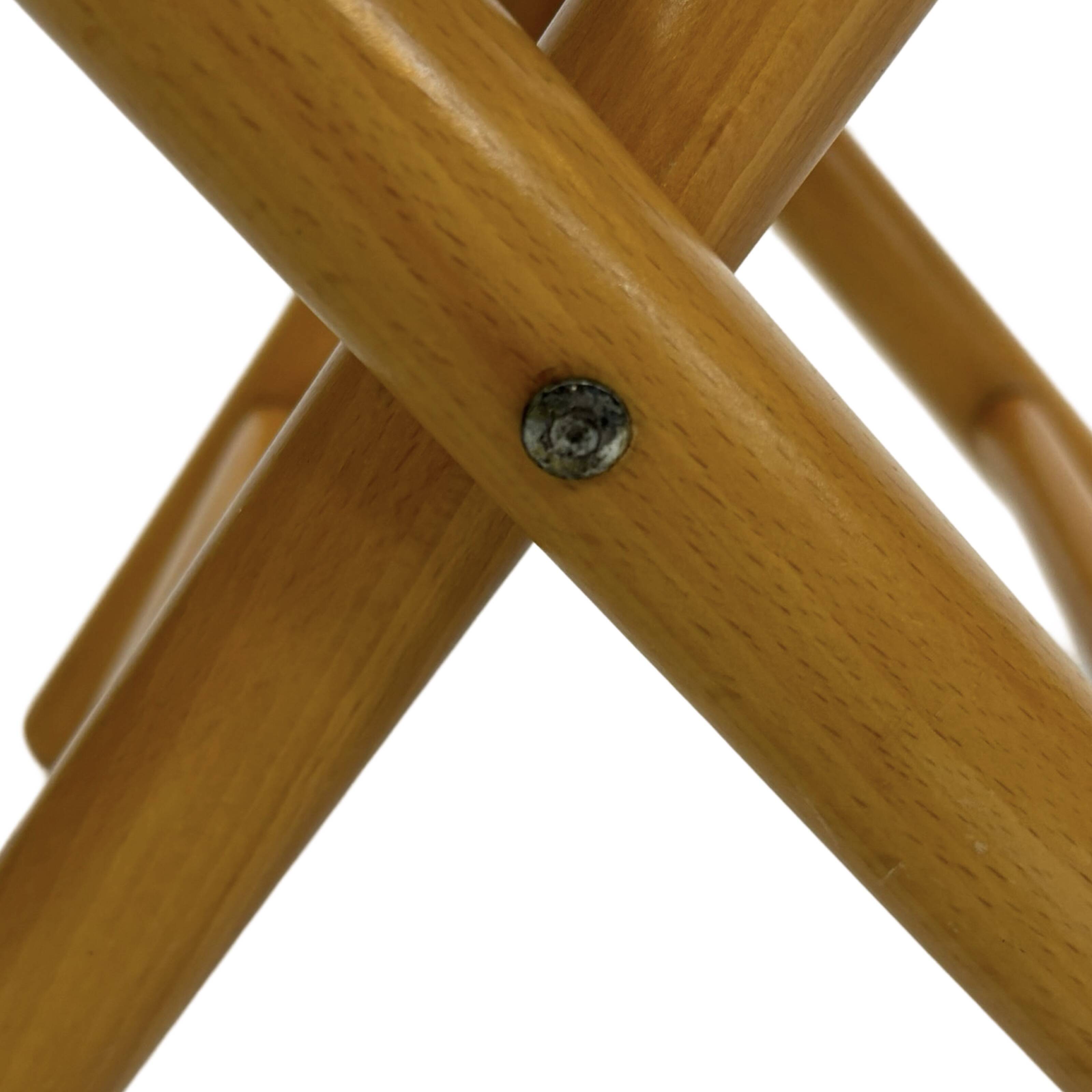 vintage side table stool thonet style webbing