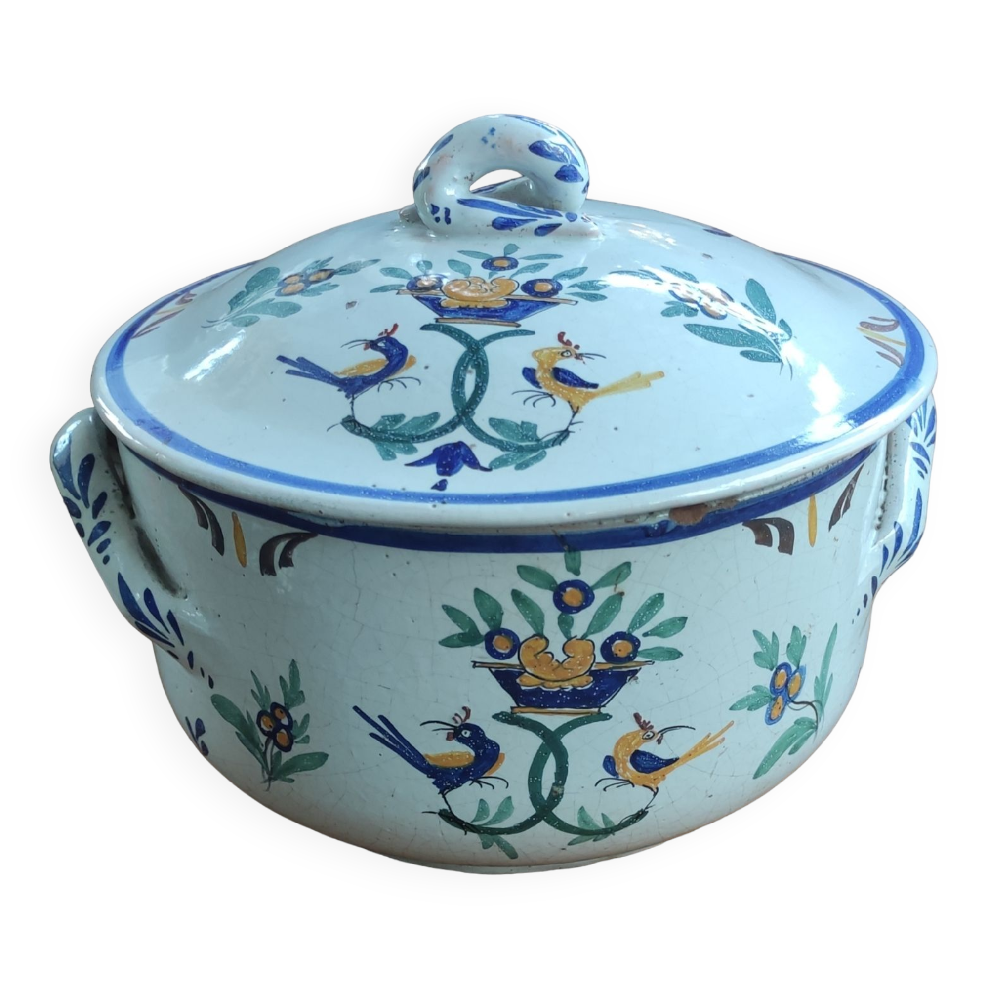 Ancienne soupière vieux Rouen 19 ème siècle