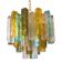 Contemporary Multicolored "Squared" Murano Glass Chandelier