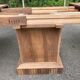 Art Deco extendable dining table renovated in solid walnut with a central leg 193.