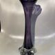 Vase en verre soufflé violet 70s