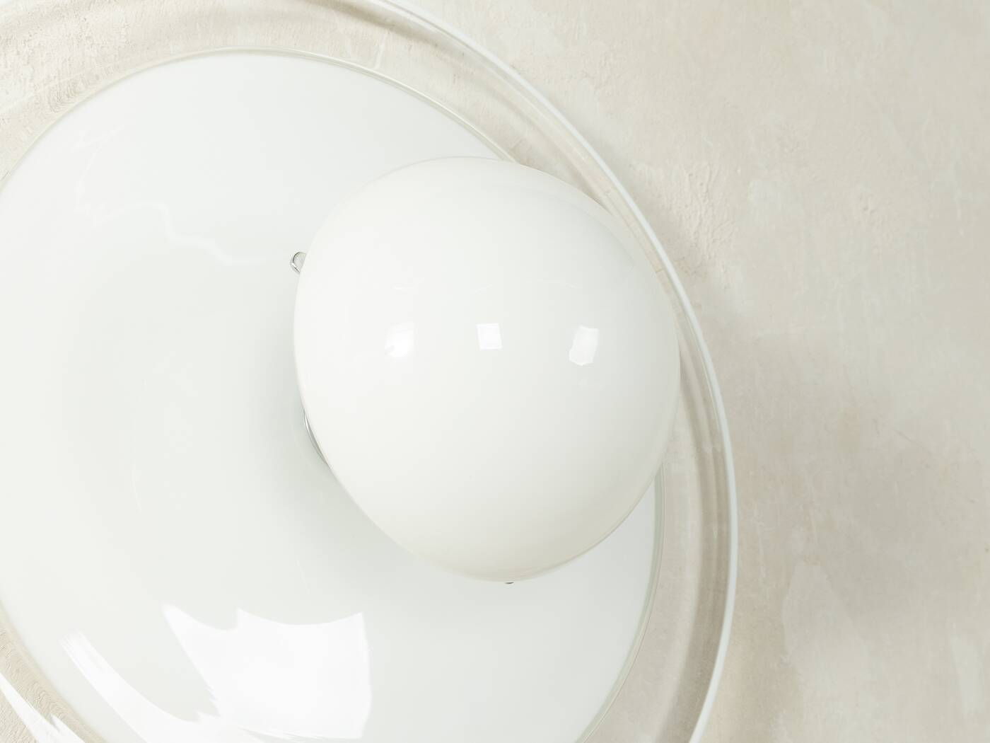 AV Mazzega | Carlo Nason wall and ceiling lamp, Murano glass, 1980s