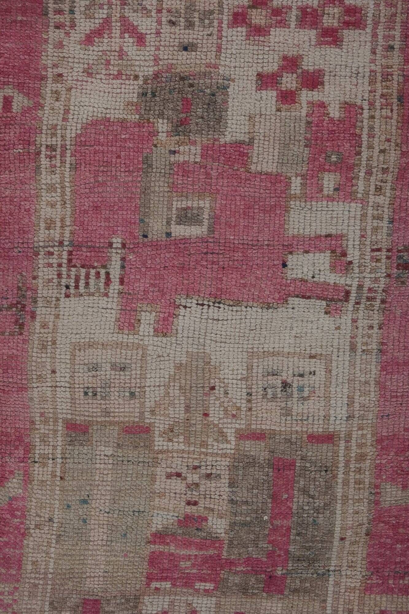 Vintage Turkish hallway rug 99x330 cm