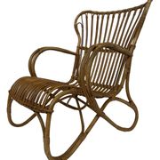 Set of two Belse 8 model Rattan chairs by Dirk van Sliedregt Rohe Noordwolde 1960