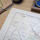 Map of Indre, printed in 1889. Authentic Vintage.