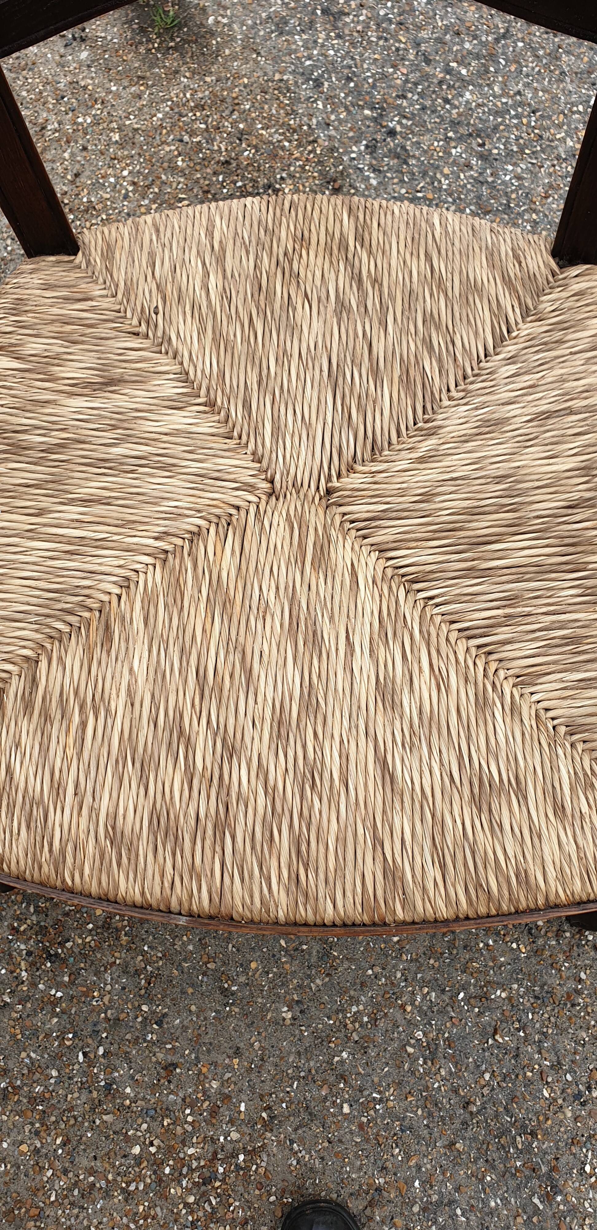 Pair of rustic Provençal armchairs