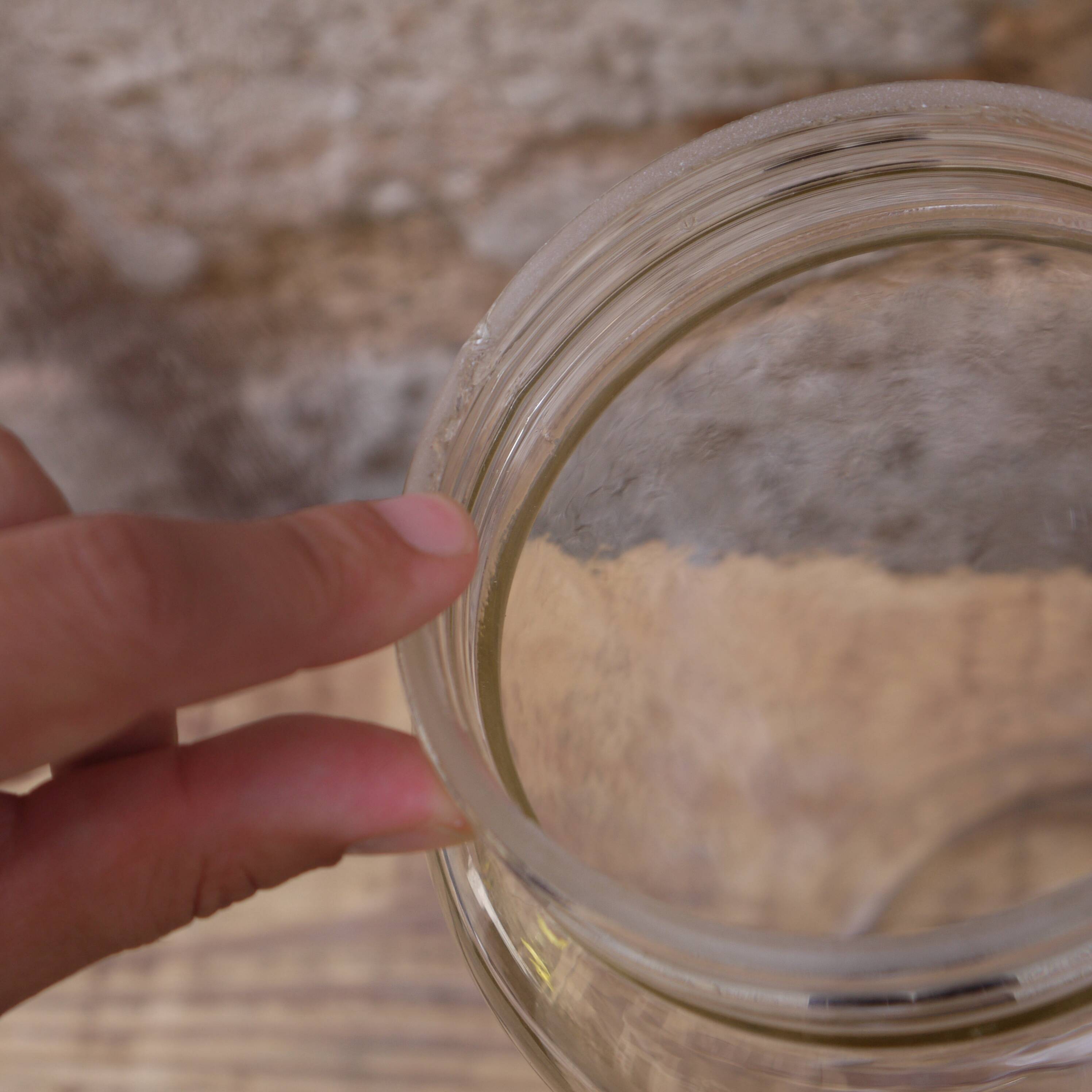 Glass pharmacy jar vase