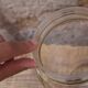 Glass pharmacy jar vase