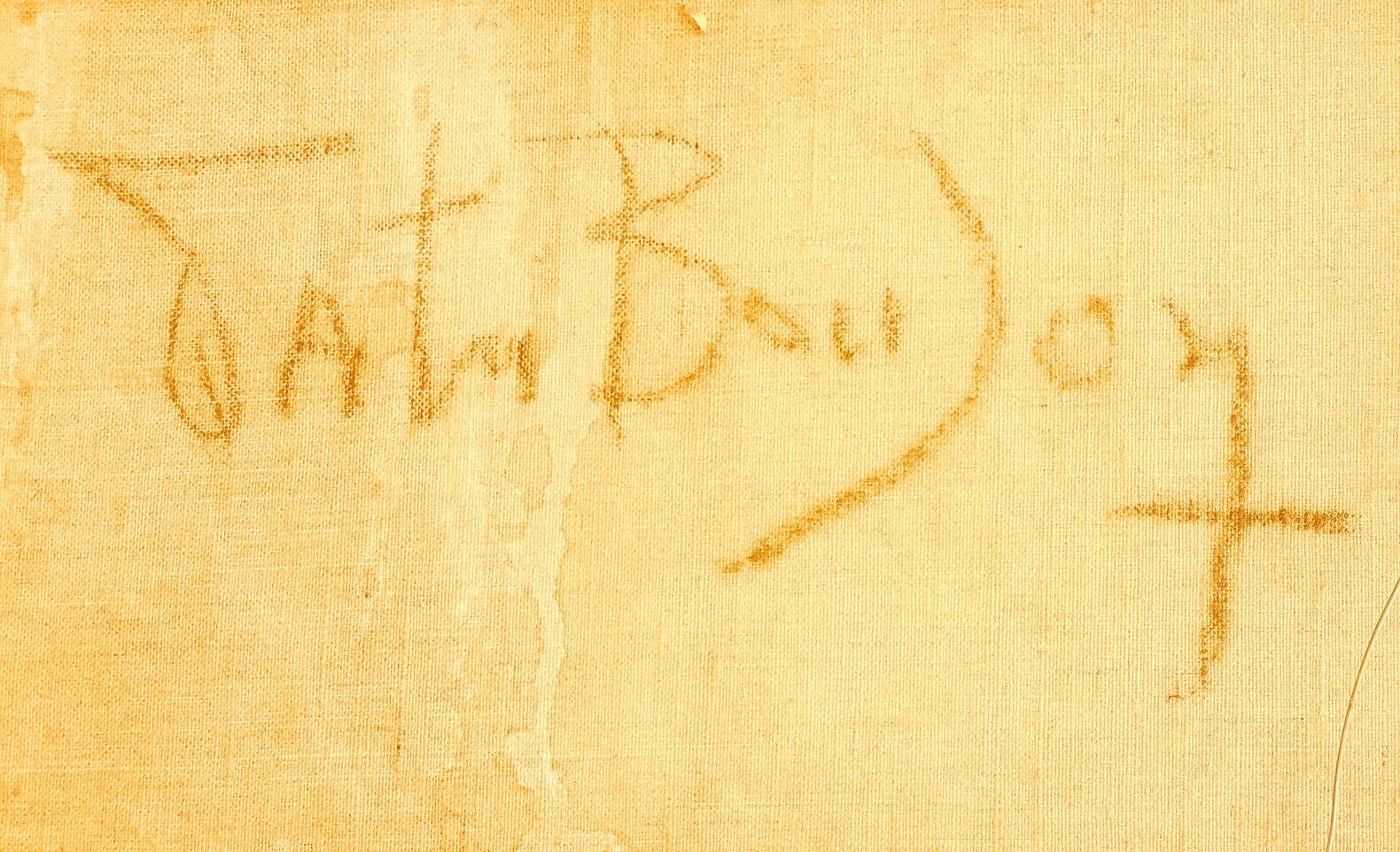 Patrick BOUDON (1944-2019) "Humanoid" oil on canvas