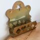 Vintage brass letter holder - Wall-mounted letter rack