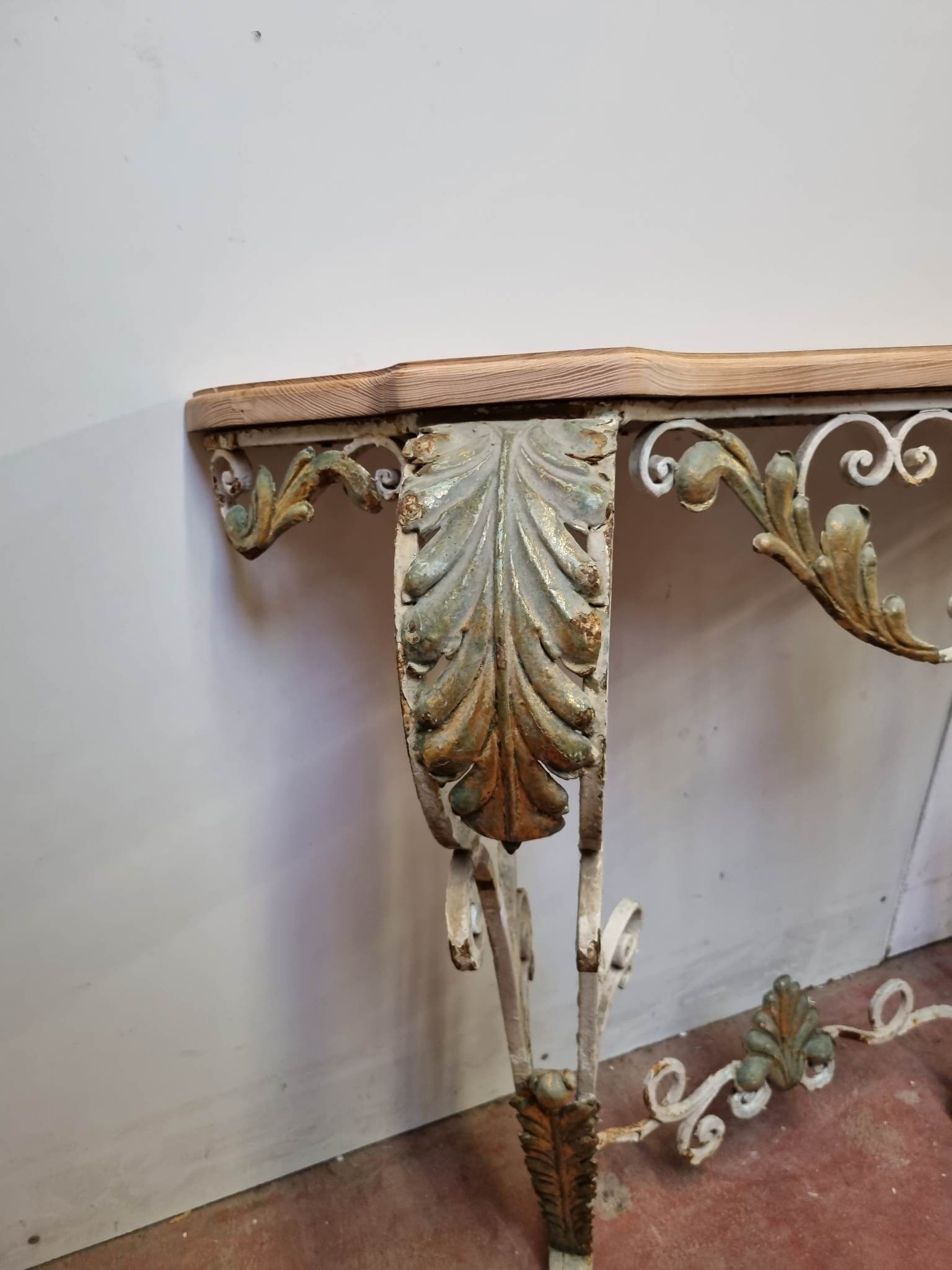Wrought iron console