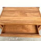 Commode en orme massif, Maison Regain, circa 1970