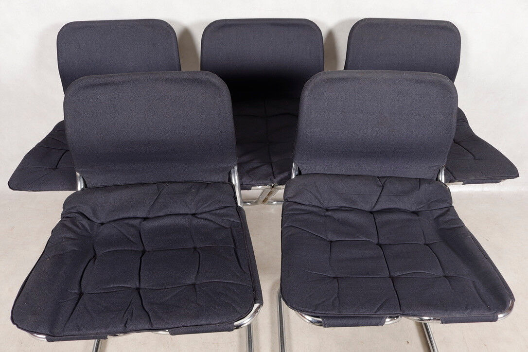 Set of 5 chairs by Ekstrand & Norman ,1970s Dux