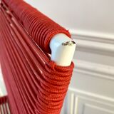Red children's chair in rope 60s-70s