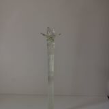 Large antique transparent Murano candlestick