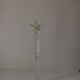 Grand bougeoir Murano transparent ancien