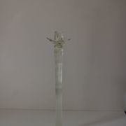 Grand bougeoir Murano transparent ancien