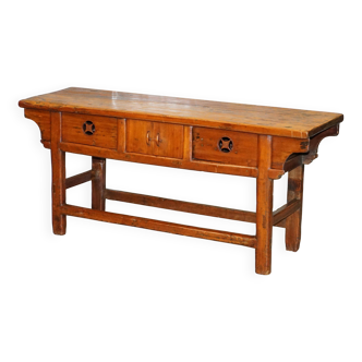 Antique Chinese altar buffet in solid teak