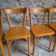 Set of six Baumann bistro chairs, France, 1950s