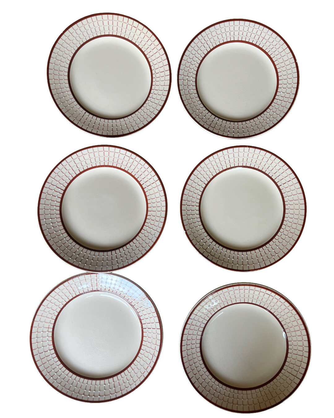 Longchamp dessert plates - 6 pieces