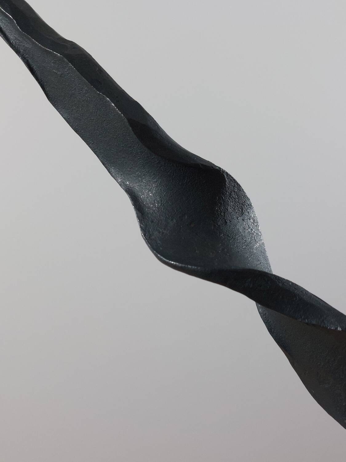 Vintage Mid Century brutalist handforged candleholder