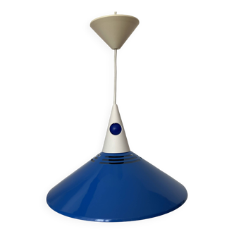 Brilliant blue postmodern pendant light