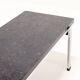 Mid century grey limestone and chrome coffee table 1960