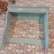 Revamped antique wall shelf