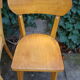 Lot of four old mismatched bistro chairs