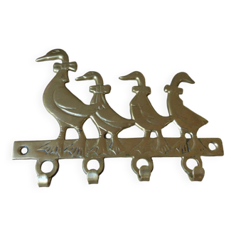 Small Hanger Vintage Brass Duck Tea Towels