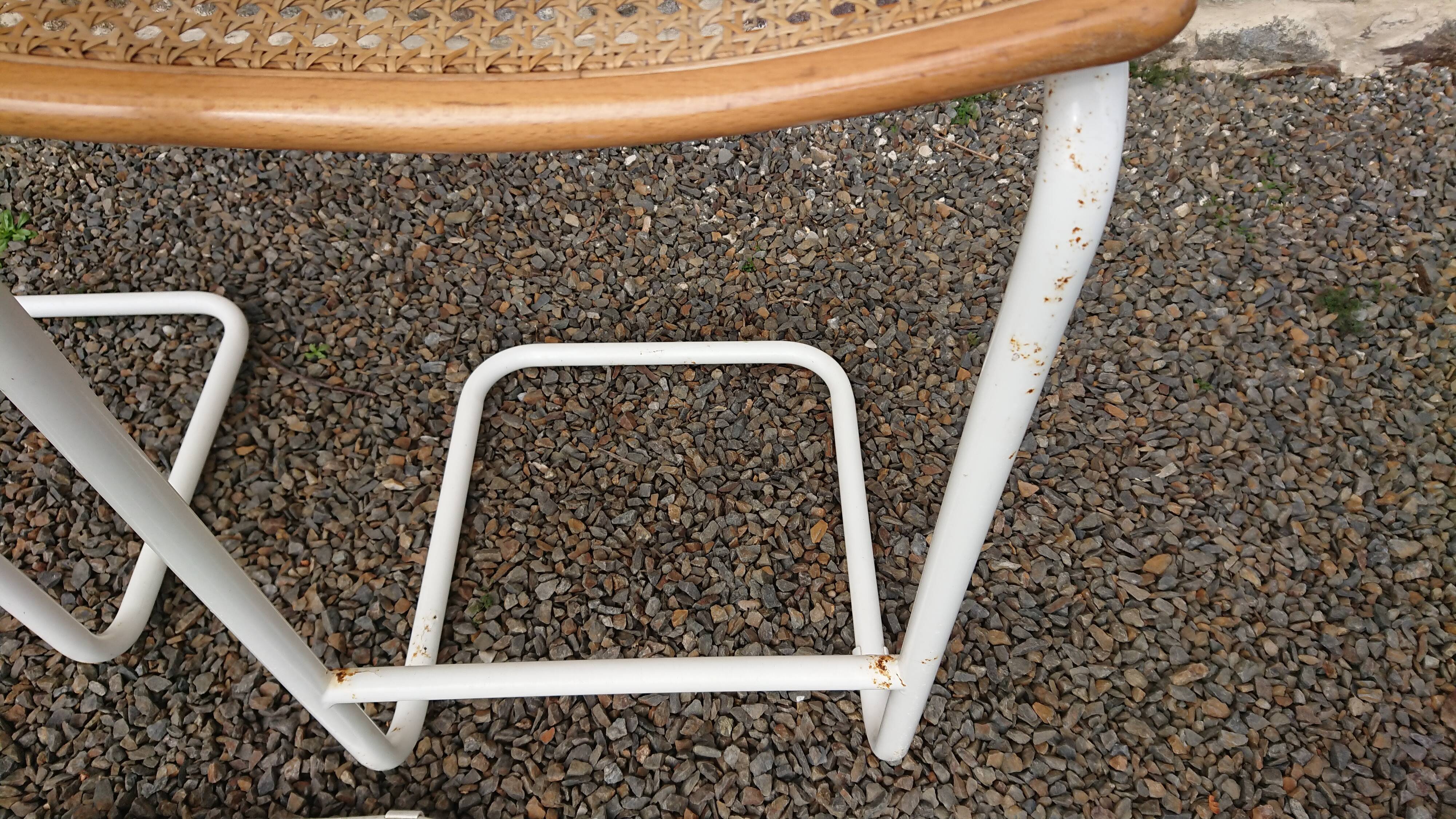 Lot de 4 tabourets haut Cesca Italie