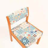 1980s modern, ethnic Upholstered chair, WK Möbel Germany