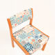 1980s modern, ethnic Upholstered chair, WK Möbel Germany