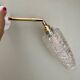 Vintage tulip wall light in diamond-point glass