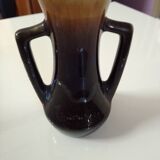 Vase en céramique marron