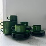 Set of 25 dessert and coffee pieces