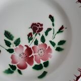 4 assiettes à dessert Sarreguemines épernay faïence vintage