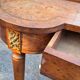Louis XVI style kidney dressing table in veneer wood and bramble veneer