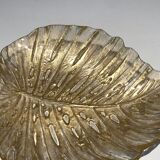 Leaf-shaped ashtray in Murano crystal