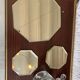 Centerpiece and two coasters in old beveled mirror, art deco