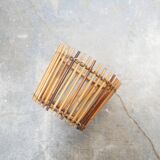 Vintage rattan planter