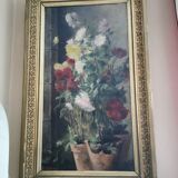 Grande toile bouquet de fleurs