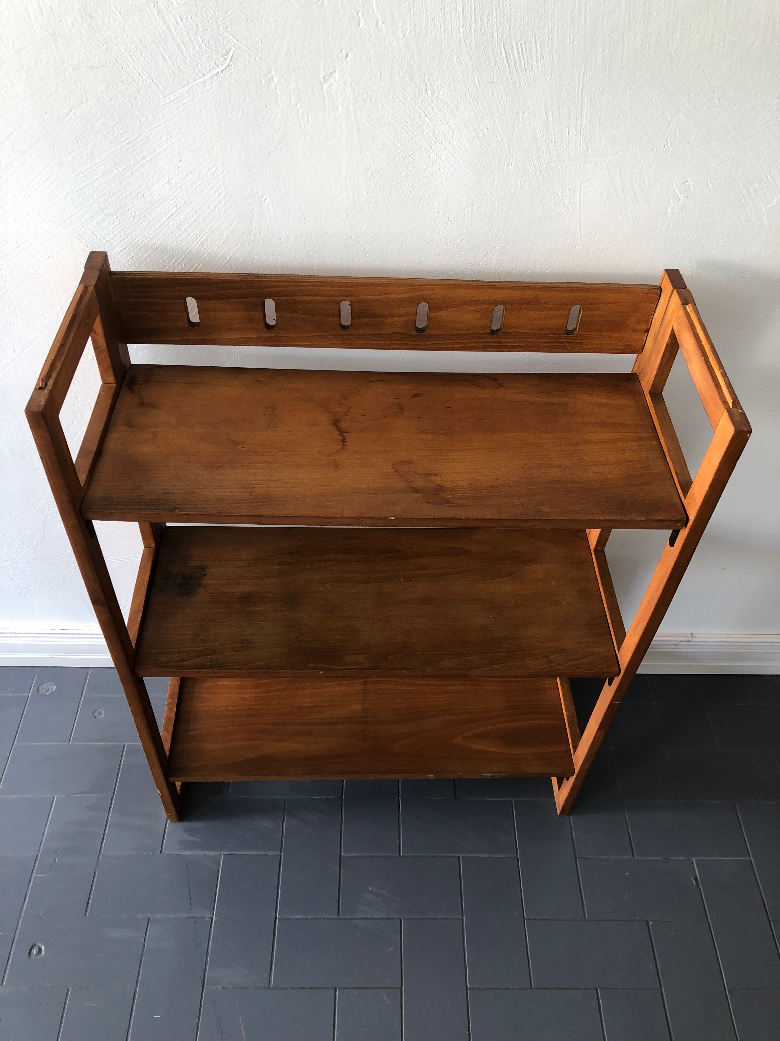 Vintage bookshelves, folding