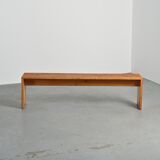 Solid pine bench, Les Arcs 1800, France, circa 1975