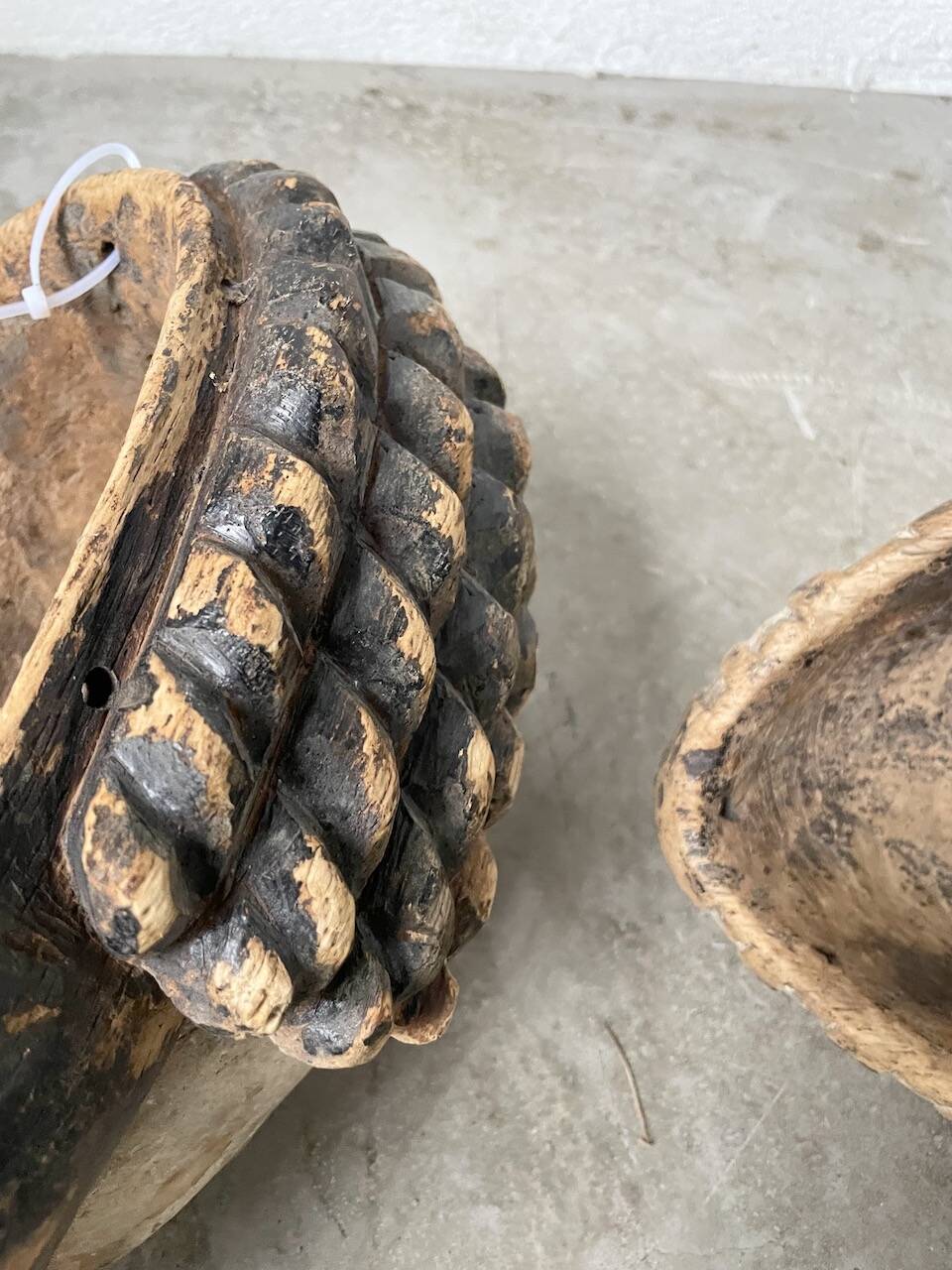 Pair of African Fang and Punu masks from Gabon