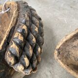 Pair of African Fang and Punu masks from Gabon