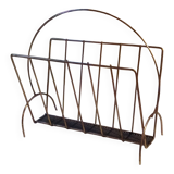 vintage metal magazine rack 1950