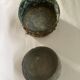 Old hidden pot in copper and zinc dimension: height -9 cm- diameter -0.5cm-